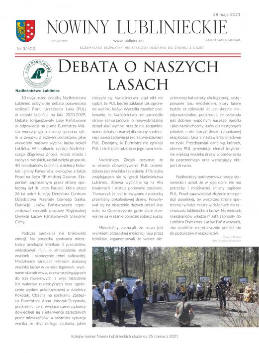 okładka Nowiny Lublinieckie 3/503