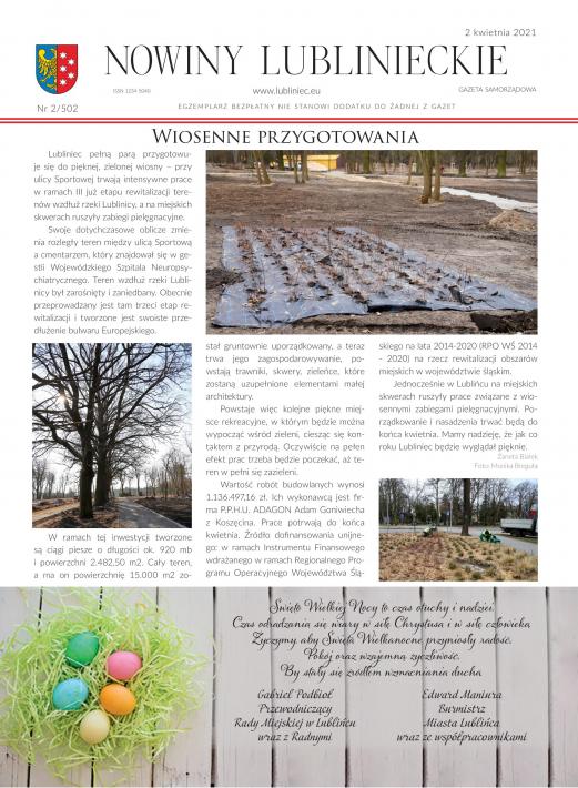 okładka Nowiny Lublinieckie 2/502